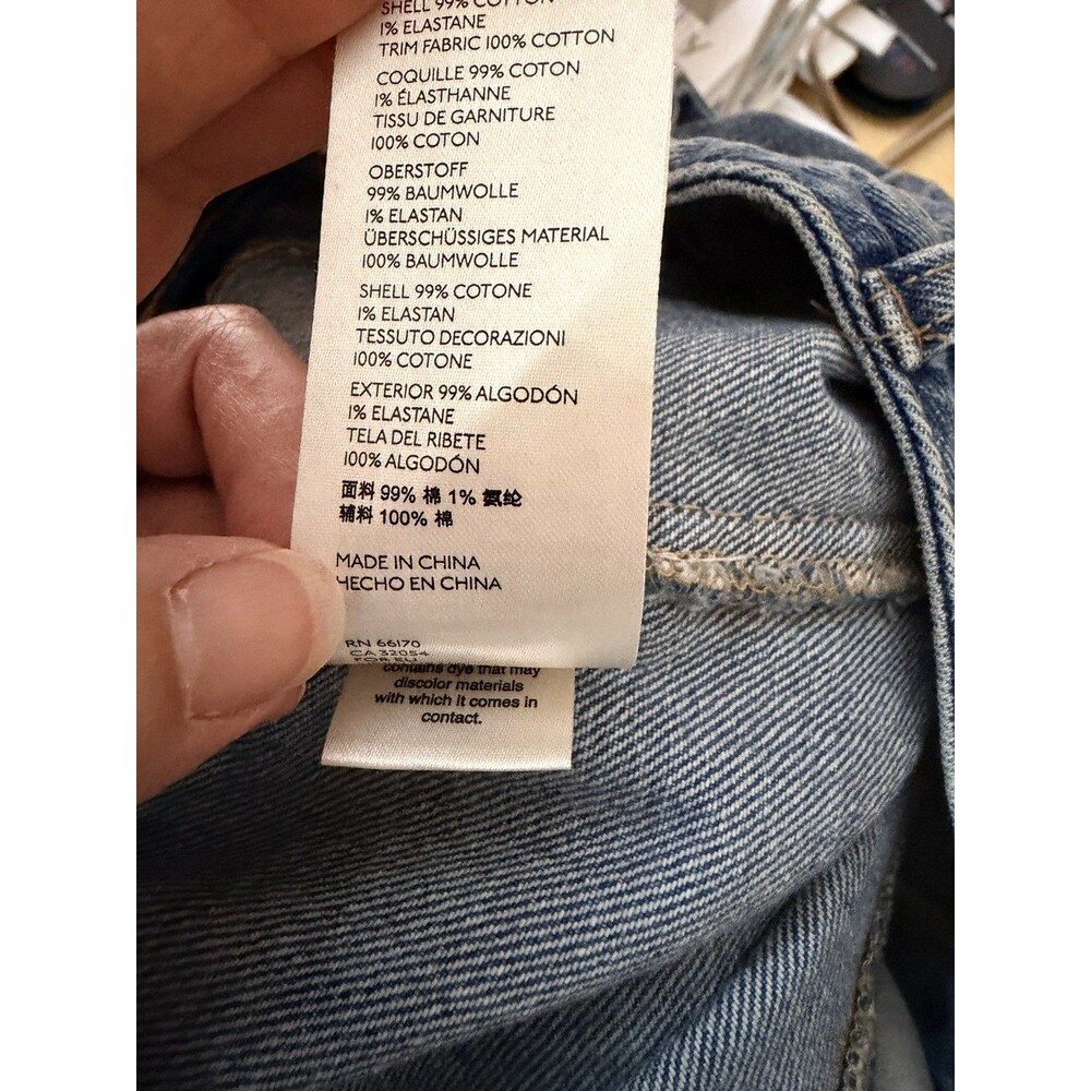 Free People Cortez Pieced Jeans We The Free Patchwork Flare Blue 27 - Picture 15 of 15